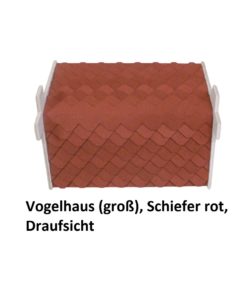 23.230-02 Vogelhaus (groß), Schiefer rot - 5